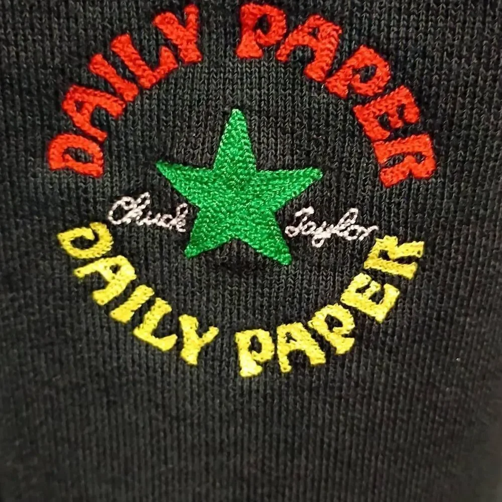 Converse Chuck Taylor Daily Paper Athletic Pants Small Black
